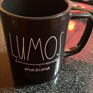 Rae Dunn - Harry Potter Lumos Maxima Black Mug 20oz - light wear (see photos)